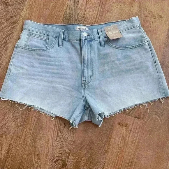 Madewell Light Blue Women's Denim Shorts - Picture 1 of 8